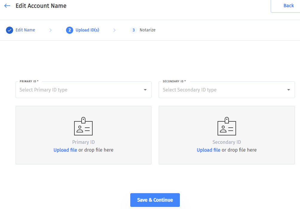 Managing Account Names 16