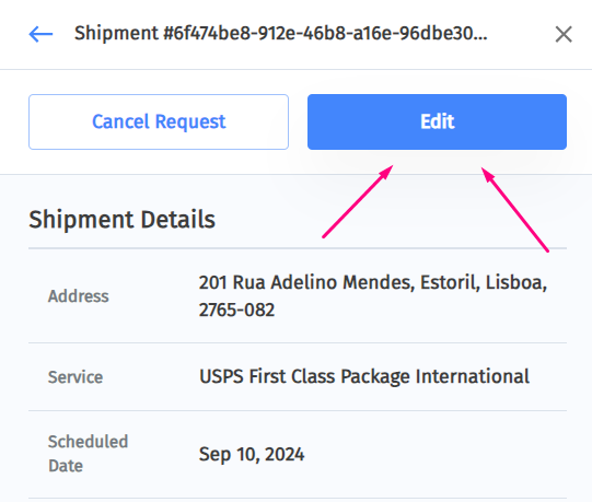 Edit your Shipment 19