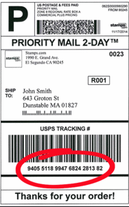 priority mail receipt tracking number
